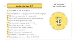 Abonnement Or RencontresLocales.Com